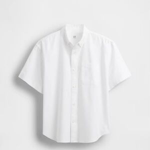 Boys GAP Oxford White Short Sleeve Shirt